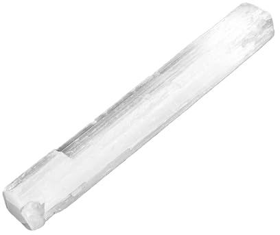 NKlaus Pietra di selenite da 2 cm, 15 bastoncini energetici Aura, 1 pezzo