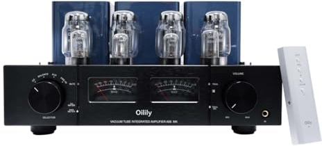 Oilily - A88 KT88 X4 Tube Amplifier, 45W + 45W Class AB, Built-in Vacuum Tube Amplifier with Triode and Ultralign Mode, Hi-Fi Sound for Audiophiles (Black), A Gift