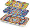vancasso Servierplatte Porzellan 3er set, SIMI Rechteckige Teller Set, Böhmischer Speiseteller, Kuchenteller, Dessertteller, Frühstücksteller, 3 Größen servierplatten