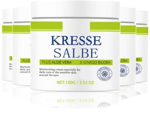 Kressesalbe Plus, Kressesalbe Gegen Altersflecken, Kresse Salbe Gesichtscreme, Pigmentflecken Entferner Gesicht, Aufhellende Creme Gegen Pigmentflecken, Altersflecken Entfernen (5)