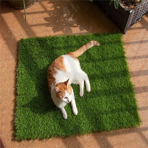 Haustier-Rasenmatte, Kunstrasen Hundeklo Balkon Hundetoilette, Training Pee Pads, Hundetoiletten für den Innen- und Außenbereich (30 * 30 * 2 cm)