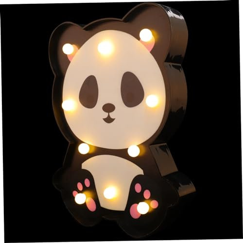 Holibanna Panda Tischlampe Touch Steuerung Dimmbar Cartoon Nachtlicht Für Kinderzimmer Dekorative Panda Form Für Babyzimmer Und