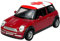 Welly Modell Auto Kompatibel mit Mini Cooper Rot Canada 1/34-1/39 Metal Modell Auto Die Cast Neu im Kasten