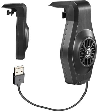 Bsbkoj Aquarium Fan, Small Water Cooling Device, Mountable Fish Tank Accessory, Adjustable Speed Quiet, Compact Ideal for Freshwater, Saltwater, Shrimp, and Planted Tanks