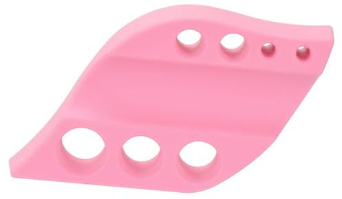 VICASKY Silikon Pigmentbechergestell mit 7 Löchern Tattoo Pigmentbecherständer in Rosa für Ordentliche Aufbewahrung von Tattoo Farben im Heimgebrauch