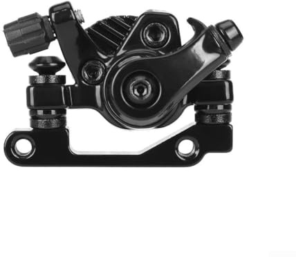 Scheibenbremse aus Aluminiumlegierung für KuKirin Elektroroller, Vorder- und Hinterradbremssättel, präzise Lückeneinstellung (links hinten schwarz)