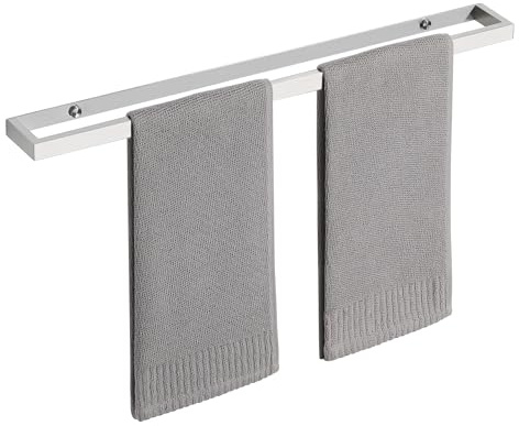 SAYAYO 60CM Porte Serviette Mural Salle de Bain Montage à Vis, Brossé | Antirouille Porte Serviette en 304 Acier Inoxydable Support Serviette Murale Salle de Bain pour Cuisine Lavabo Toilette