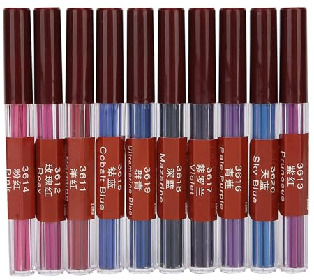 Changor 2 0-mm-Minen für Druckbleistifte, Bunte Minen, 10-teiliges Set Zum | Zeichnen, Schreiben, Kunst, Skizzieren, Kunststoff-Aufbewahrungszylinder, Lebendige Farben, Sicher und