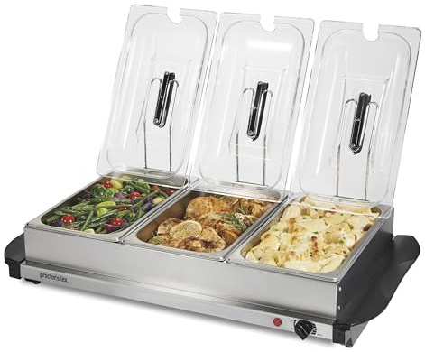 Proctor Silex Electric Buffet Server & Food Warmer With Lids