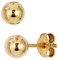 Jobo Damen Ohrstecker Kugel 333 Gold Gelbgold Ohrringe Kugelohrstecker Durchmesser 5 mm