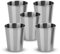 Intirilife 5X gobelets empilables en Acier Inoxydable en 65 ML - Camping Outdoor Verre gobelet à spiritueuxr, Verre à spiritueux- réutilisable, incassable BAP-Frei pour Restaurant Bistro et Bar