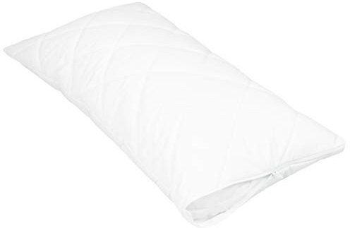 ZOLLNER gesteppter Kissenschutz in 40x80 cm – atmungsaktiver Schonbezug mit Reißverschluss - Baumwollmix - waschbar bis 95°C - Hotelqualität - Oeko Tex® Zertifiziert