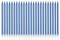 Metallische Happy Birthday-Kerzen, hohe Geburtstagskuchenhalter, lang, dünn, Cupcake-Kerzen, Topper für Hochzeit, Party, Dekoration (24 Stück, Metallic-Blau)