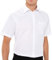 Mens Short Sleeve Formal Plain White Plus Size Shirt 18.5 2XL