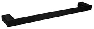 CASEWIND Schwarz Handtuchhalter, Matte Handtuchstange, Bad SUS 304Edelstahl WandMontage Quadrat Badetuchstange 40cm
