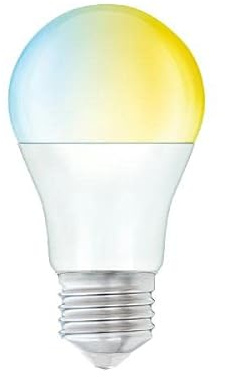 MAXIM LED Edison Skrew (Colour Changing Temperature) - 9watt (60watt) 806 Lumens - A60 GLS - PA - Pearl - Dimmable via App - Smart WiFi - 60MSLGCCTES1PKB