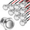 Gebildet 10 Stücke wasserdichte Drucktaster Momentanen Edelstahl Taster EIN Aus 12mm 2A/12V/24V/125V/250V mit Draht (Flachkopf)