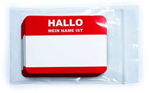 HALLO mein Name ist... Stickerpack 10,5 x 7,4cm Namensschilder Aufkleber!