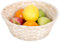 10 x Round Natural Bamboo Wicker Bread Basket Retail Shop Display Christmas Hamper (Large)