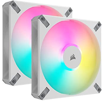Corsair Icue Af140 Rgb Elite 14Cm Pwm Case Fans X2 8 Argb Leds Fdm Bearing 500-1
