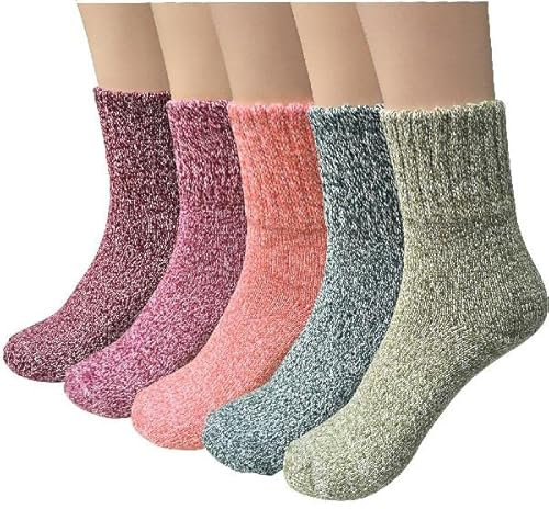 YSense Snug 5 Paar Warme Wollsocken Für Damen