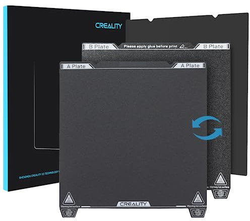 Creality Ufficiale K1 PEI Build Plate Kit 235mx235mm Doppio Lato Rivestito PEI/Textured Sticker Foglio PEI per Ender 3/3 Pro/3 V2/Ender 3 S1 Pro/Ender 3 Neo/3 V2 Neo/Voxelab Aquila Stampante 3D