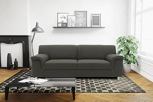 DOMO. collection Sofa Jamie, 2er Couch, moderne Polster-Garnitur, 2-Sitzer 190 x 80 x 72 cm (BxTxH), schlamm
