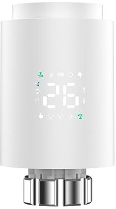 Docooler Thermostatisches Radiatorventil, intelligentes Thermostat, LED-Display, unterstützt mobile App-Steuerung, Radiator-Controller