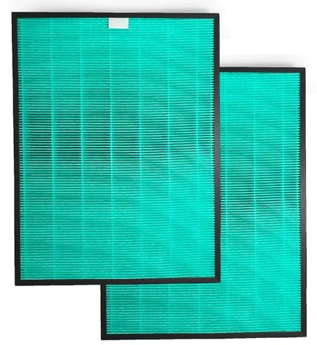 Nispira Max2 230 240 2-in-1 Green True HEPA Activated Carbon Filter Replacement for Coway Airmega 230 240 Air Purifier | Removes Smoke, VOCs, Odor | 2 Packs