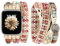 JR.DM Boho Armband Kompatibel mit Apple Watch Armband 38mm 40mm 41mm 42mm 44mm 45mm 46mm Rosa Armbänder Naturstein Handgefertigtes Geflochtenes Uhrenarmband für iWatch Series 10/9/8/7/6/5/4/3/2/1/SE