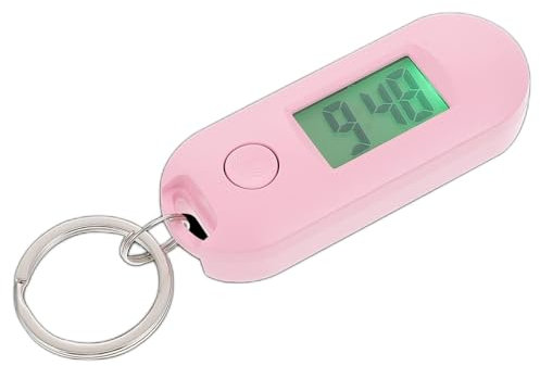 STOBOK Elektronische Schlüsselbunduhr Taschenuhr Schlüsselanhänger Uhrenanhänger Junge Halsketten Karabineruhr Quarztasche Digitaler Nurses Plastik Handgelenk