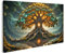 islandburner Prime Bild auf Leinwand Leuchtender Yggdrasil Baum Leuchtender Yggdrasil Baum Bilder Wandbilder Poster