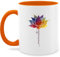 Tasse Tassen 325ml - Namaste Lotusblüte Yoga Mandala Spirit Wellness Meditation - 325 ml - Orange - esoterik yoga-tasse joga lotusblume mug spirituelle yoga+tasse geschenke teetasse spirituell