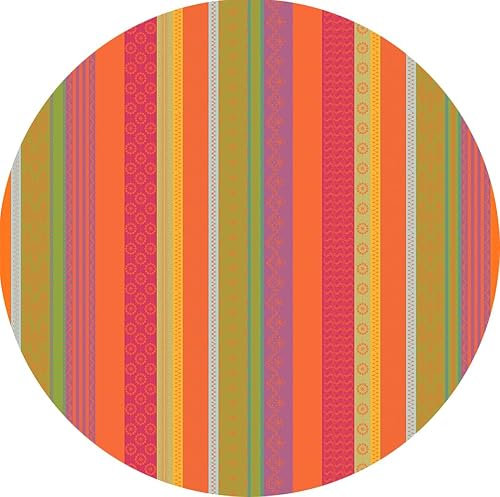 Garnier Thiebaut Tischdecke Mille Broderies Samba, beschichtet (Ø 155 cm)
