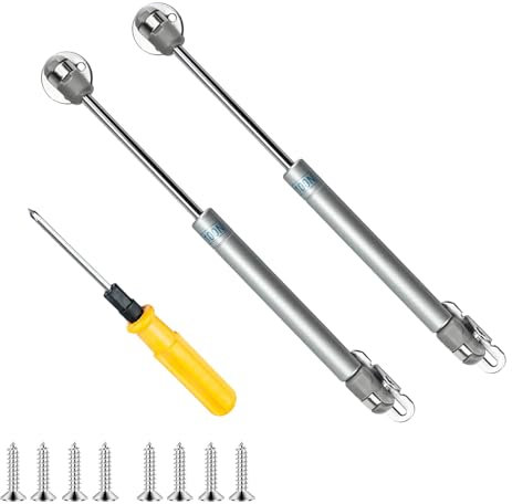 YEYIT Gasdruckfedern 2 Stück Hydraulic Gasdruckfeder 100N /10KG Möbel Gasfeder Kompressionsfeder Gasdruckdämpfer,Soft Close Klappenfeder scharniere für schranktüren Spielzeugbox