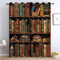Blickdichte Vorhänge, Bücher mit buntem Ledereinband Verdunkelungsvorhang - Retro-Stil Nostalgisches Bücherregal 215 x 110 cm - Vorhänge Mit Ösen für Schlafzimmer Wohnzimmer, Geräuschreduzierung 2 St
