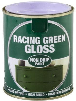 Inspired Essentials 300ml Non Drip Paint Tin Exterior Interior Hard Drying Performance Multi-Purpose Tin for Metal, Wood, Plastic, Walls with Perfect Finish (4, Racing Green Gloss)