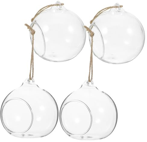 CORHAD 5piezas De Colgantes Soporte para Led Jarrón Decorativo para y Terrarios para Bodas y De Cuerdas De Yute