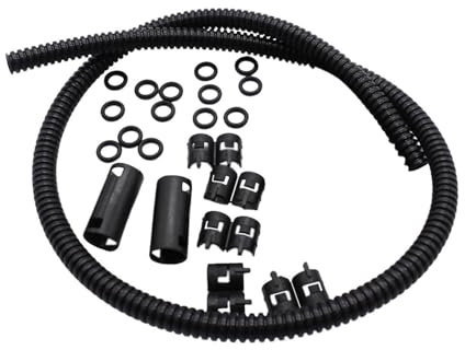 Ronyme Kit de Tuyau Glace générique Kit de réparation de Tuyau de Liquide Glace Remplacez l'équipement Tuyau ondulé pour camions de Garage, 50cm