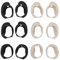 LT Easiyl 6 Pairs Silicone Earbud Tips Ear Tips Covers Compatible with Bo-se Quiet Comfort Earbuds II QuietComfort Ultra (2023) Headphones (Black & Beige, S/M/L)