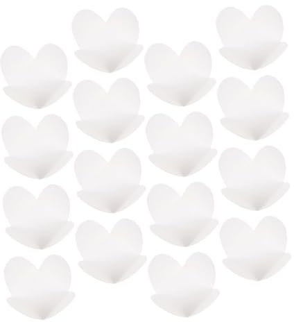ULDIGI Plateaux D’Emballage pour Chocolat en Papier Kraft Blanc, 50 Pièces, Séparateurs Légers pour Truffes et Bonbons, Usage Professionnel et Pâtisserie Maison, Compartiments Fixes