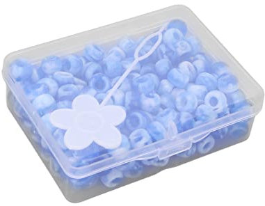 Pastell-Perlen, Bonbonfarbenes -Perlen-Set, Bonbon-Perlen für Armbänder, 200 Stück, DIY-Schmuckherstellungsperlen mit Aufbewahrungsbox Zum Basteln von Armbändern, Halsketten und