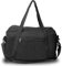 Fayaahoo Kleine Sporttasche, 40x20x25cm Reisetasche für Ryanair Handgepäck Tasche, Wasserdicht Gym Tasche mit Verstellbarem Gurt, 20L Sporttasche Kleine für Herren Damen Gym Fitness Schwimmen, Schwarz