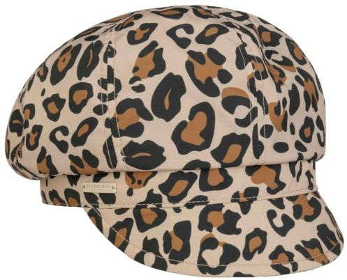 Seeberger Anti-Rain Cap with Leopard Pattern Women - Peaked caps rain Newsboy Peak, Lining Autumn-Winter Winter
