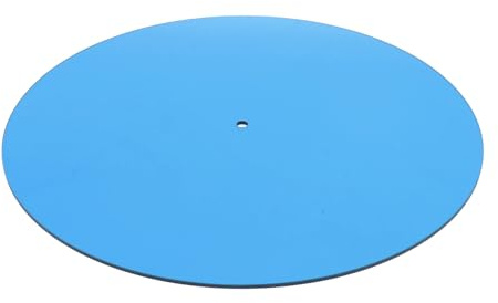 SPYMINNPOO Low -Acryl -Plattenspieler -Matte für 12 -Zoll -Plattenspieler, Platten -Platter Slipmat für Erweitertes Sound & Stylish Upgrade (Durchscheinend blau)