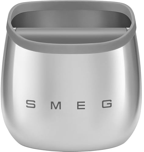 Smeg, Battifondi per Macchine da Caffè ECKB01, Acciaio Lucido, 126x125x130 mm