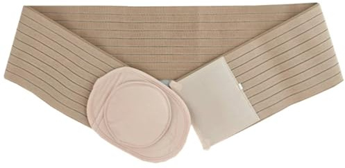 ZHAOBEIK Nabelbruchbandage, Hernie Bauchweggürtel für Frauen & Männer, Längenverstellbar, Bauchbinde mit Extra Großem Druckpolster