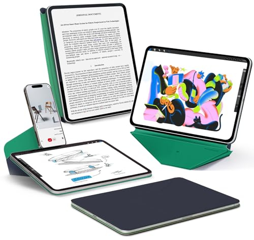 MOFT Dynamic Folio Hülle für iPad Pro 12,9 (6./5./4. Gen, 2022/2021/2020) | 20+ Blickwinkel | Ultra-dünn | Schlank | Nahtlos Snap-on | Magnetständer | Tragbar | Zweifarbig | Auto Wake/Sleep