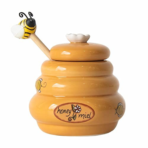 175ml Novelty Honey Storage Pot with Wooden Dipper
