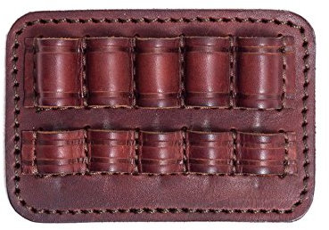 VlaMiTex J13 Patronenetui Echt-Leder Braun .223 REM